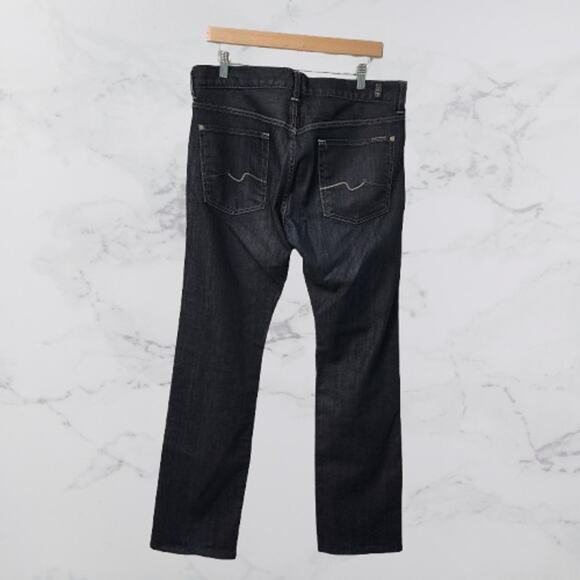 7For All Mankind Standard Straight Size 34 Buttonfly - Picture 4 of 9
